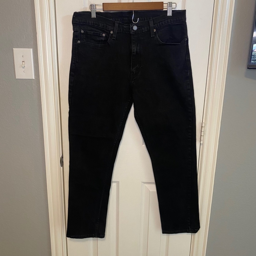 Levis 511 Slim Fit Jeans Mens 36x30 Black Denim Pants Classic 5-Pocket